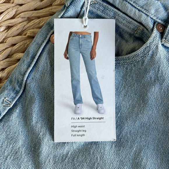 Abrand A94 Hight Straight Jean NWT - Picture 2 of 5